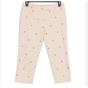 Talbots Khaki Clamshell Cropped Pants 8